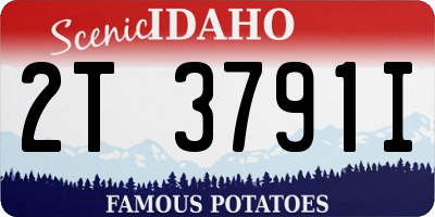 ID license plate 2T3791I