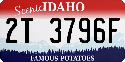 ID license plate 2T3796F