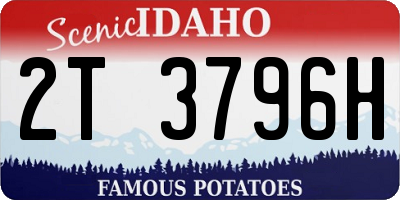 ID license plate 2T3796H