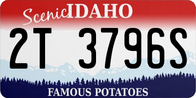 ID license plate 2T3796S