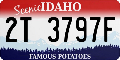 ID license plate 2T3797F