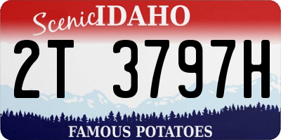 ID license plate 2T3797H