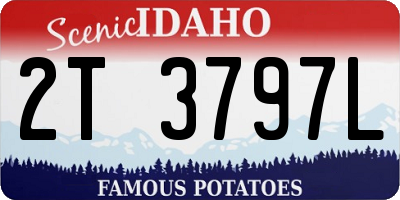 ID license plate 2T3797L