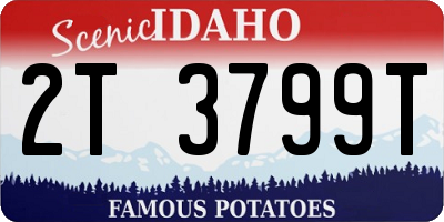 ID license plate 2T3799T