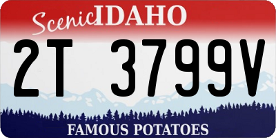 ID license plate 2T3799V