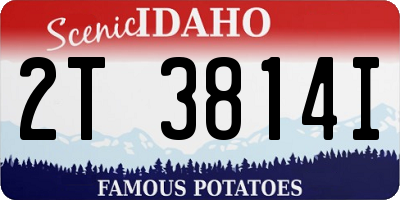 ID license plate 2T3814I