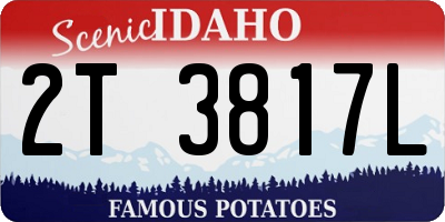 ID license plate 2T3817L