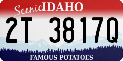 ID license plate 2T3817Q