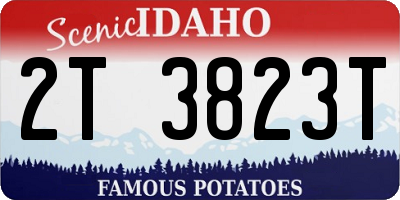ID license plate 2T3823T