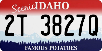 ID license plate 2T3827Q