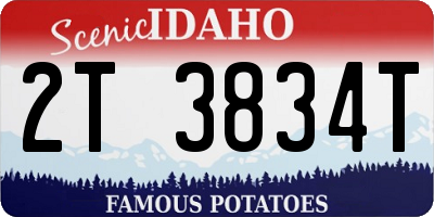 ID license plate 2T3834T