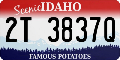 ID license plate 2T3837Q