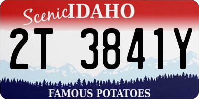 ID license plate 2T3841Y