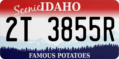 ID license plate 2T3855R