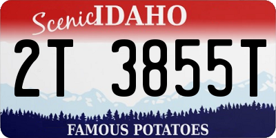 ID license plate 2T3855T