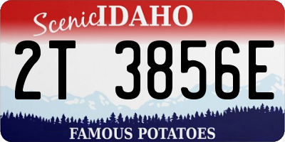 ID license plate 2T3856E
