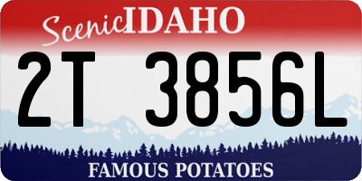 ID license plate 2T3856L