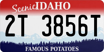 ID license plate 2T3856T
