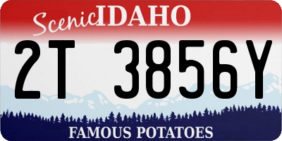 ID license plate 2T3856Y