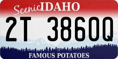 ID license plate 2T3860Q