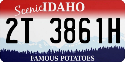 ID license plate 2T3861H