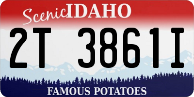 ID license plate 2T3861I