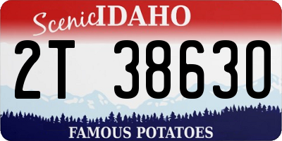 ID license plate 2T3863O