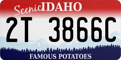 ID license plate 2T3866C