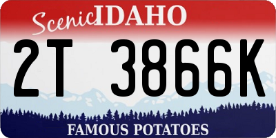 ID license plate 2T3866K