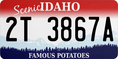 ID license plate 2T3867A