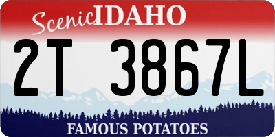 ID license plate 2T3867L