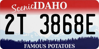 ID license plate 2T3868E
