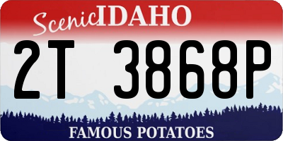 ID license plate 2T3868P