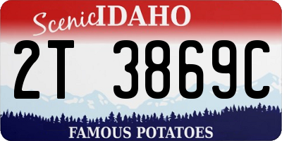 ID license plate 2T3869C
