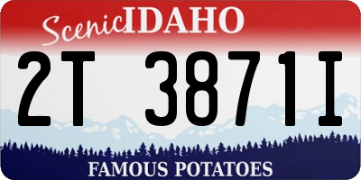 ID license plate 2T3871I