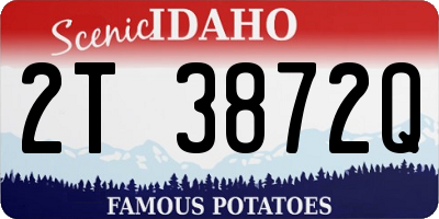 ID license plate 2T3872Q