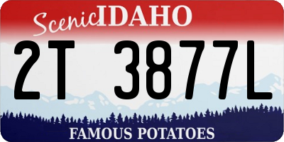 ID license plate 2T3877L