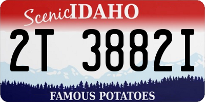 ID license plate 2T3882I