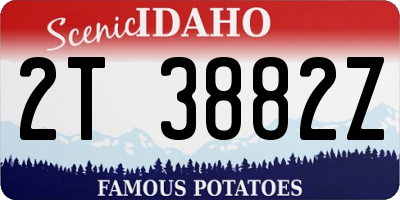 ID license plate 2T3882Z