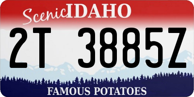 ID license plate 2T3885Z