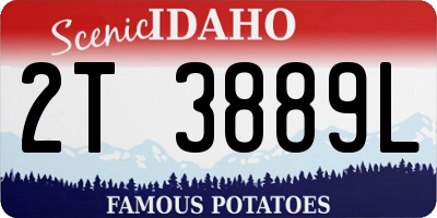 ID license plate 2T3889L