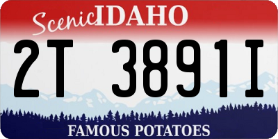 ID license plate 2T3891I