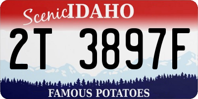ID license plate 2T3897F