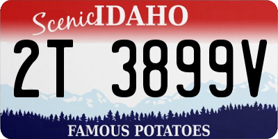 ID license plate 2T3899V