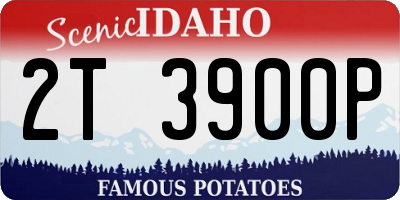 ID license plate 2T3900P