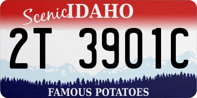 ID license plate 2T3901C