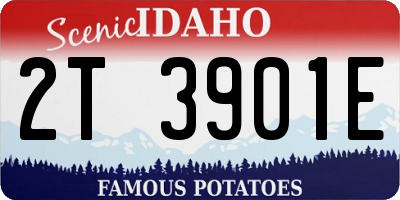 ID license plate 2T3901E