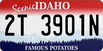 ID license plate 2T3901N