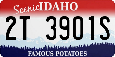 ID license plate 2T3901S