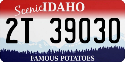 ID license plate 2T3903O